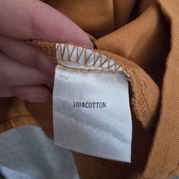 AmyLynn mini shift dress w/ tie shoulders & contrast stitching XS Orange V Neck - Picture 7 of 9